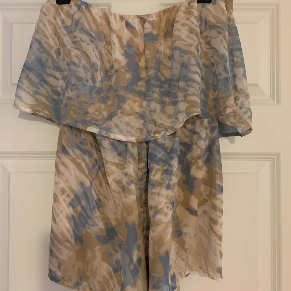Strapless romper